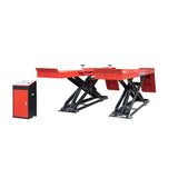 Ultrathin scissor lift with rolling jack
